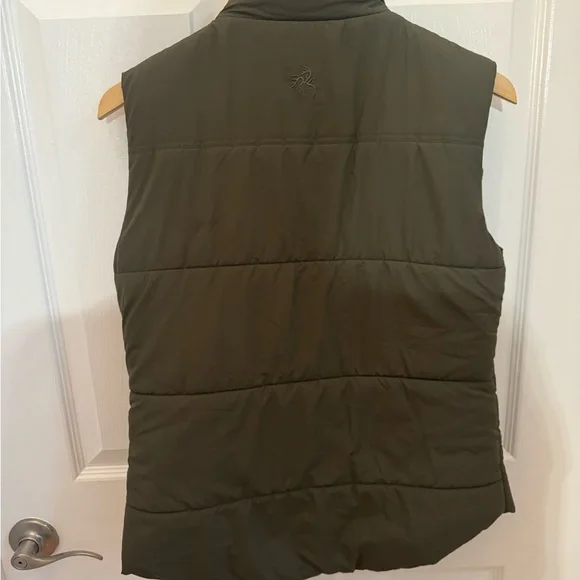 Olive Legendary Whitetails Women's Quilted Toggle Puffer Vest - Picture 2 of 8